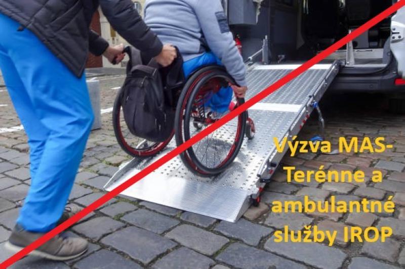 Oznámenie o plánovanom zrušení výzvy IROP-CLLD-X371-512-004, aktivita C2 Terénne a ambulantné služby